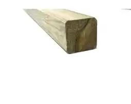 Hornbach Paal vierkant grenen geïmpregneerd 6,8 x 6,8 x 270 cm aanbieding
