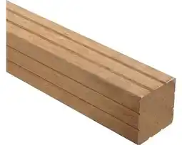 Hornbach Tuinpaal Azobe hardhout 6,5 x 6,5 x 270 cm aanbieding