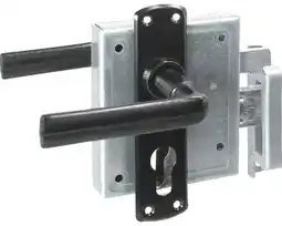 Hornbach Poortslot met beslag profielcilinder zwart aanbieding