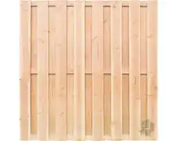 Hornbach ELEPHANT Schutting Douglas hout gezaagd PEFC 15 lamellen 180x180 cm aanbieding