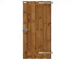 Hornbach ELEPHANT Tuinpoort geïmpregneerd grenenhout bruin incl. beslag FSC 100x200 cm aanbieding