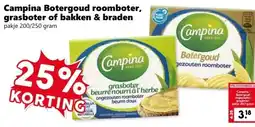 CoopCompact Campina Botergoud roomboter, grasboter of bakken & braden aanbieding