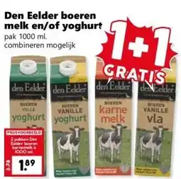 CoopCompact Den Eelder boeren melk en/of yoghurt aanbieding