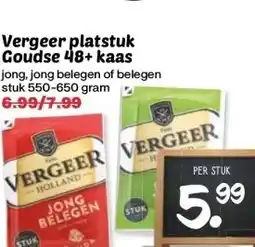 CoopCompact Vergeer platstuk Goudse 48+ kaas aanbieding