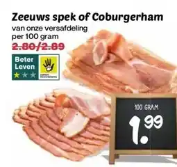 CoopCompact Zeeuws spek of Coburgerham aanbieding