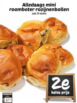 CoopCompact Alledaags mini roomboter rozijnenbollen aanbieding