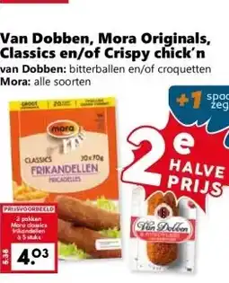 CoopCompact Van Dobben, Mora Originals, Classics en/of Crispy chick'n aanbieding
