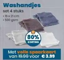 CoopCompact Washandjes aanbieding