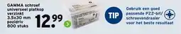 GAMMA GAMMA schroef universeel platkop verzinkt 3.5x30 mm pozidriv 800 stuks aanbieding