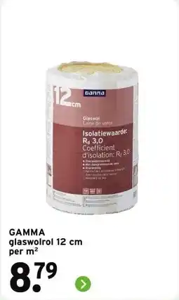GAMMA GAMMA glaswolrol 12 cm per m² aanbieding