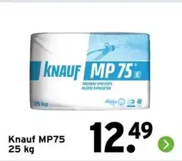 GAMMA Knauf MP75 25 kg aanbieding