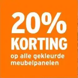 GAMMA op alle gekleurde meubelpanelen aanbieding