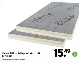 GAMMA Idelco PIR isolatieplaat 6 cm dik per plaat aanbieding