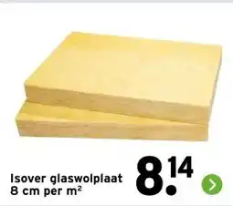 GAMMA Isover glaswolplaat 8 cm per m² aanbieding