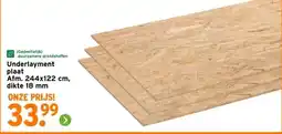 GAMMA Underlayment plaat aanbieding