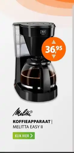 Expert Melitta Easy II Zwart aanbieding