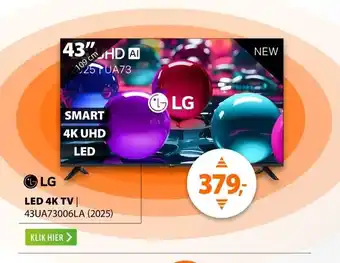 Expert LG 4K SMART 43UA73006LA (2025) aanbieding