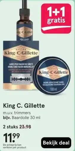 Etos King C. Gillette aanbieding