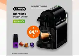 Expert DeLonghi Nespresso Inissia EN80.B Zwart aanbieding