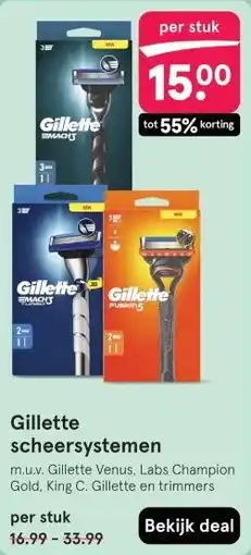 Etos Gillette scheersystemen aanbieding