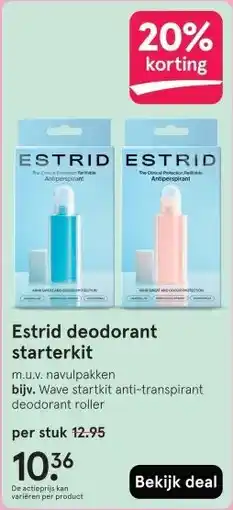 Etos Estrid deodorant starterkit aanbieding