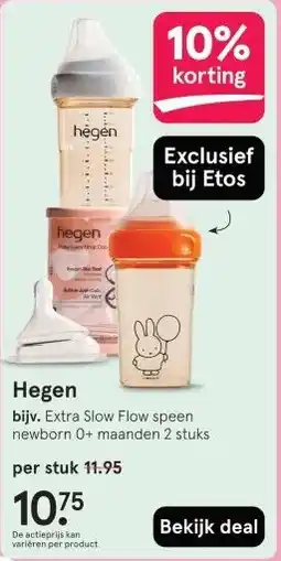 Etos Hegen aanbieding
