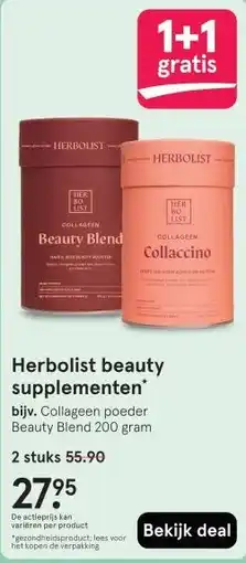 Etos Herbolist beauty supplementen aanbieding