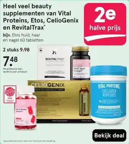 Etos Heel veel beauty supplementen van Vital Proteins, Etos, CelioGenix en RevitalTrax aanbieding