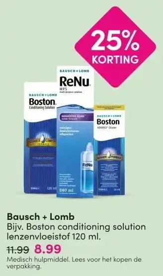 DA Bausch + Lomb aanbieding