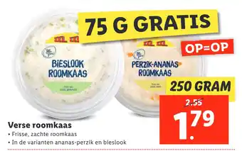 Lidl Verse roomkaas aanbieding