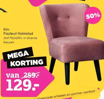 Leen Bakker Fauteuil Halmstad aanbieding