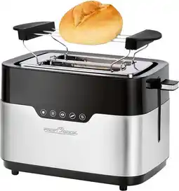 Conrad Profi Cook PC-TA 1170 Broodrooster Zwart, RVS aanbieding