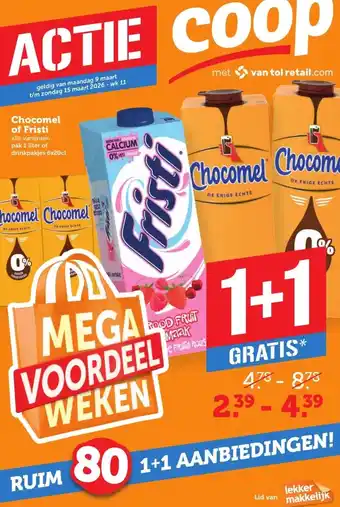 Coop Chocomel of Fristi aanbieding