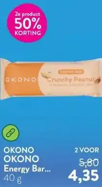 Holland & Barrett OKONO Energy Bar Crunchy Peanut aanbieding