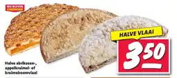 Nettorama Halve abrikozen-, appelkruimel- of kruimelroomvlaai aanbieding