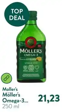 Holland & Barrett Möller's Omega-3 Levertraan Citroen aanbieding