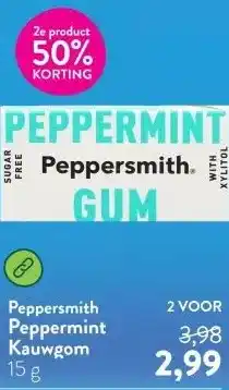 Holland & Barrett Peppermint Kauwgom aanbieding