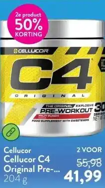 Holland & Barrett Cellucor C4 Original Pre-Workout Fruit Punch - 204g aanbieding
