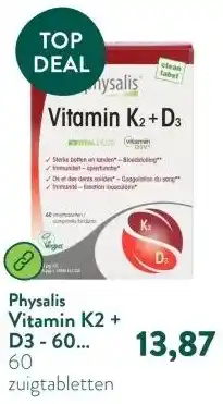 Holland & Barrett Vitamin K2 + D3 - 60 smelttabletten aanbieding