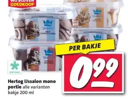 Nettorama Hertog IJssalon mono portie aanbieding