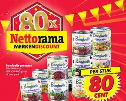 Nettorama Bonduelle groenten aanbieding