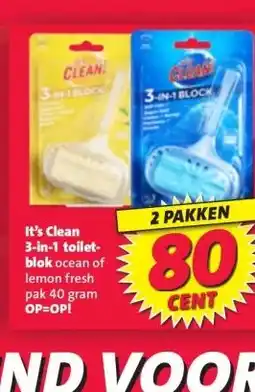 Nettorama It's Clean 3-in-1 toilet- blok aanbieding