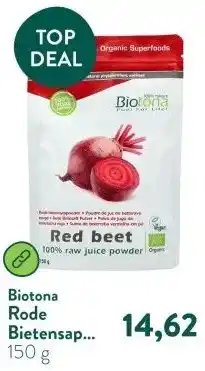 Holland & Barrett Rode Bietensap Raw Poeder BIO aanbieding