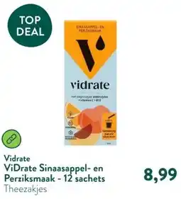 Holland & Barrett ViDrate Sinaasappel- en Perziksmaak - 12 sachets aanbieding