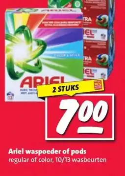 Nettorama Ariel waspoeder of pods aanbieding