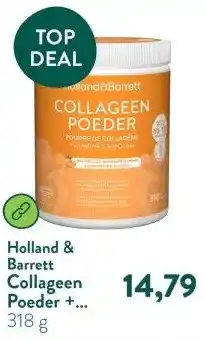 Holland & Barrett Collageen Poeder + Vitamine C & Biotine - 318g aanbieding