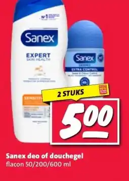 Nettorama Sanex deo of douchegel aanbieding