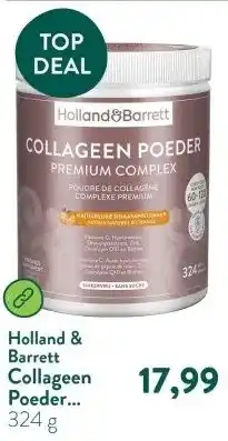 Holland & Barrett Collageen Poeder Premium Complex Natuurlijke Sinaasappelsmaak - 324g aanbieding