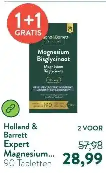Holland & Barrett Expert Magnesium Bisglycinaat 150mg aanbieding