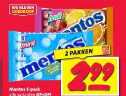 Nettorama Mentos 5-pack aanbieding